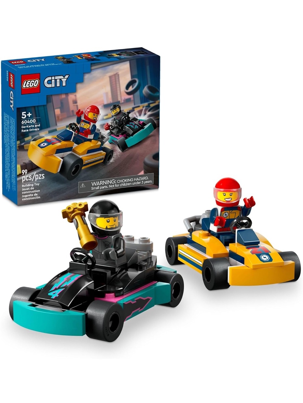 LEGO CITY Go-Karts and Race Drivers Building Toy Set 60400